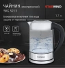 Чайник электрический Starwind SKG5213 1.7л. 2200Вт черный/серебристый (корпус: стекло)