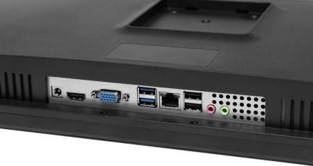 Моноблок IRU Агат 632 23.8" Full HD PG G7400 (3.7) 8Gb SSD256Gb UHDG 710 Free DOS GbitEth WiFi BT клавиатура мышь Cam черный 1920x1080