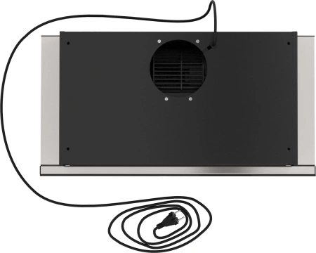 Вытяжка встраиваемая Elikor IG6514MB нержавеющая сталь/черный управление: кнопочное (1 мотор)