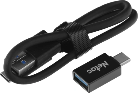 Накопитель SSD Netac USB-C 960Gb NT01Z7S-960G-32BK Z7S 2.5" черный