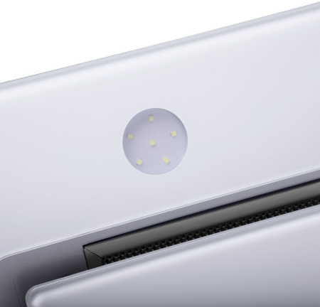 Вытяжка встраиваемая Maunfeld TRAPEZE 601GG белый управление: кнопочное (1 мотор)