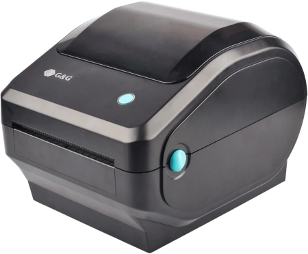 Термопринтер G&G GG-D410 203dpi 152мм/с/USB для печ.накл. черный