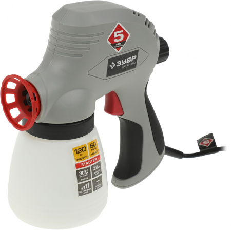 Краскопульт Зубр ЗКПЭ-120 120Вт бак:800мл 300мл/мин