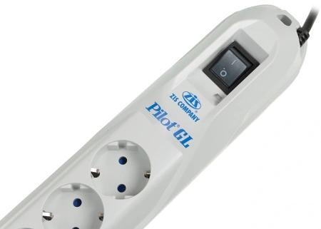 Сетевой фильтр Pilot GL 7м (6 розеток) белый (коробка)
