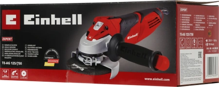 Углошлифовальная машина Einhell TE-AG 125/750 750Вт 12000об/мин рез.шпин.:M22.2 d=125мм (4430880)