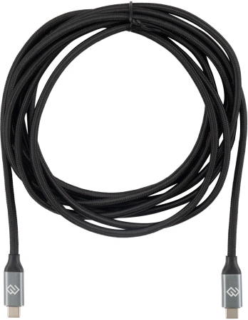 Кабель Digma D-Type-C-USB3.2-3m D-TYPE-C-USB3.2-100W-4K-3M 3м черный