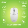 Мышь Acer OMW300 белый оптическая (1200dpi) USB (3but)