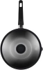 Сковорода ВОК (WOK) Rondell Escurion RDA-870 круглая 28см покрытие: антипригарное ручка съемная (с крышкой) черный