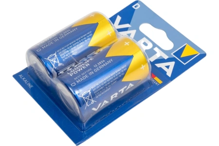 Батарея Varta Longlife power LR20 BL2 Alkaline D (2шт) блистер