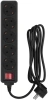 Сетевой фильтр PC Pet AP01006-1.8-B 1.8м (5 розеток) черный (пакет ПЭ)