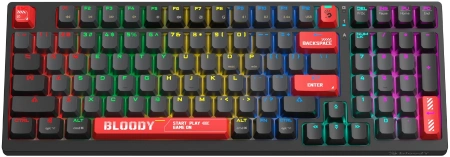 Клавиатура A4Tech Bloody WS98 механическая черный USB беспроводная BT/Radio Multimedia for gamer LED (WS98)