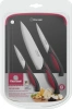 Набор ножей кухон. Rondell RD-1891 компл.:4предм. разд.дос. черный/бордовый блистер