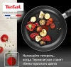 Сковорода Tefal Easy Plus 04237924 круглая 24см ручка несъемная (с крышкой) черный (9100054100)