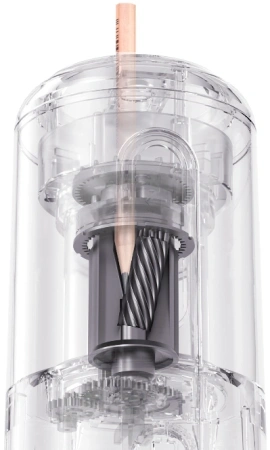 Точилка для карандашей электрическая Deli VA10Beige пластик бежевый