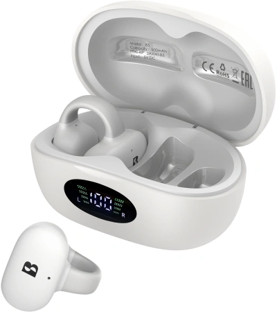 Гарнитура вкладыши A4Tech Biosong B5 TWS белый беспроводные bluetooth клипса (B5)