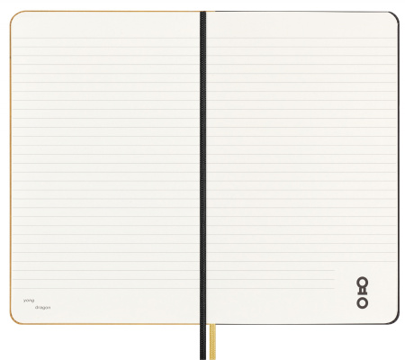 Блокнот Moleskine LE YEAR OF THE DRAGON Large 130х210мм обложка текстиль 176стр. линейка подар.кор.