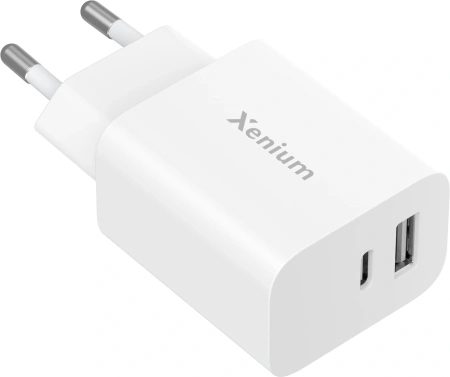 Сетевое зар./устр. Xenium X302 30W 3A+2A USB/USB Type-C универсальное белый (CCX3020W/00)