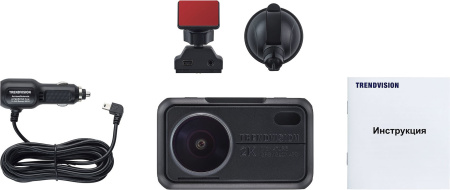 Видеорегистратор TrendVision TDR-721S EVO черный 5Mpix 1440x2560 1440p 170гр. GPS NTK96675