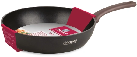 Сковорода Rondell Fest RDA-1340 круглая 28см покрытие: Xylan Plus ручка несъемная (без крышки) черный