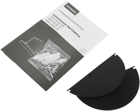 Вытяжка встраиваемая Hyundai HBH 6230 IX нержавеющая сталь управление: кулисные переключатели (1 мотор)