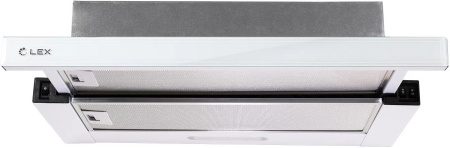 Вытяжка встраиваемая Lex HONVER G 2M 600 белый управление: кнопочное (1 мотор)