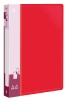 Папка на 4-х кольцах Бюрократ -0827/4RRED A4 пластик 0.7мм кор.27мм внутр. с вставкой красный