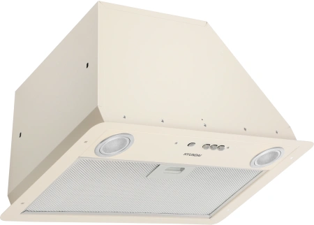 Вытяжка встраиваемая Hyundai HBB 6035 BE бежевый управление: кнопочное (1 мотор)