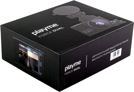 Видеорегистратор Playme Force dual черный 1920x1080 1080p 140гр. MSTAR 8339