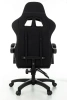 Кресло игровое Zombie Rudger черный с подголов. крестов. пластик