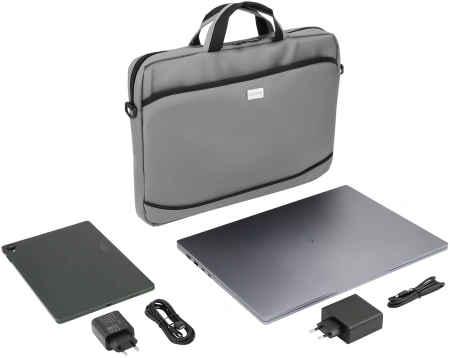 Сумка для ноутбука 15.6" Digma R-212 серый/черный полиэстер (R212GBK)