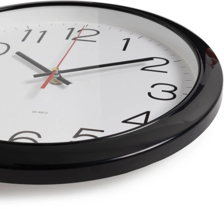 Часы настенные аналоговые Бюрократ WallC-R78PN D29см черный (WALLC-R78PN29/BLACK)