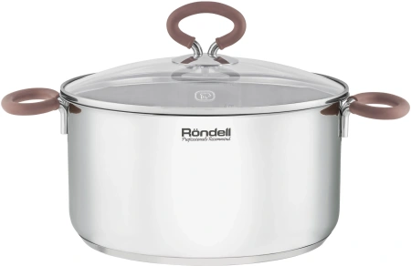 Кастрюля Rondell Etery RDS-1600 5.1л. d=24см (с крышкой) стальной