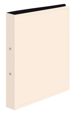 Папка на 2-х кольцах Бюрократ DeLuxe DL0740/2MILK A4 пластик 0.7мм кор.32мм молочный