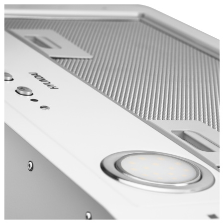 Вытяжка встраиваемая Hyundai HBB 6035 W белый управление: кнопочное (1 мотор)