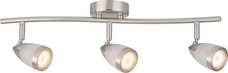 Светильник Hiper Chiara H077-3 потолоч. никелевый/белый