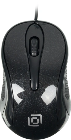 Мышь Оклик 385M черный оптическая 1600dpi USB для ноутбука 3but (1066858)