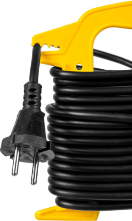 Удлинитель силовой Stayer 55014-15_z01 2x0.75кв.мм 1розет. 15м ПВС пласт.рамка черный