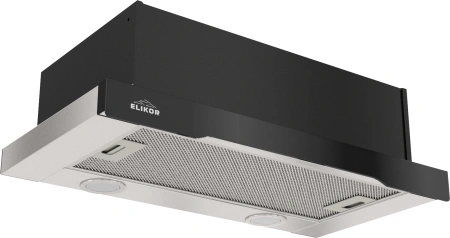 Вытяжка встраиваемая Elikor IG6514MB нержавеющая сталь/черный управление: кнопочное (1 мотор)