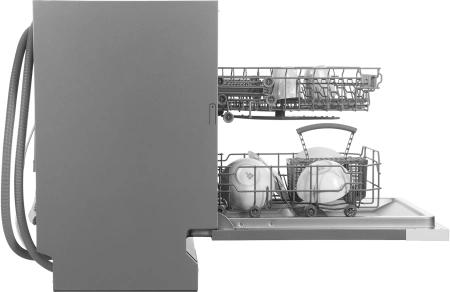 Посудомоечная машина встраив. Hyundai HBD 441 2100Вт узкая серебристый/белый