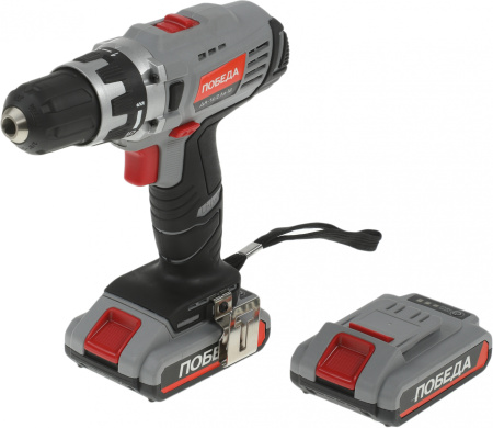 Дрель-шуруповерт Победа ДА-14/2 Ли-М аккум. патрон:быстрозажимной (кейс в комплекте) (180201643)