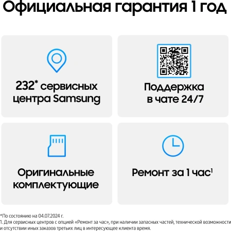 Смартфон Samsung SM-A165F Galaxy A16 128Gb 4Gb черный моноблок 3G 4G 2Sim 6.7" 1080x2340 Android 14 50Mpix 802.11 a/b/g/n/ac NFC GPS GSM900/1800 GSM1900 TouchSc microSD max1024Gb