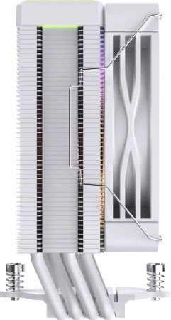 Устройство охлаждения(кулер) Bloody BD-AC205-ARGB1 ARGB Soc-AM5/AM4/1200/1700/1851 белый 4-pin 14-26dB Al+Cu LCD 205W 513gr Ret (BD-AC205-ARGB1-WH)