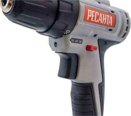 Дрель-шуруповерт Ресанта ДА-20-2ЛК-Б аккум. патрон:быстрозажимной (кейс в комплекте) (75/14/10)