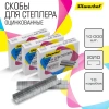 Скобы для степлера 23/10 Silwerhof оцинкованные кор.карт. (упак.:1000шт.)