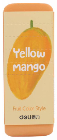 Ластик Deli 71050 108х40х12мм ассорти индивидуальная картонная упаковка