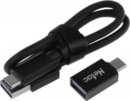 Накопитель SSD Netac USB-C 2Tb NT01ZSLIM-002T-32BK Z Slim 1.8" черный