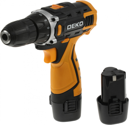 Дрель-шуруповерт Deko DKCD12FU-Li SET3 аккум. патрон:быстрозажимной (кейс в комплекте) (063-4173)