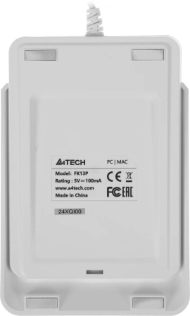 Числовой блок A4Tech Fstyler FK13P белый USB slim для ноутбука (FK13P WHITE)