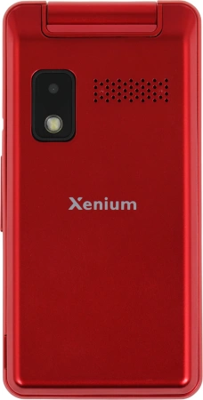 Мобильный телефон XENIUM X600 красный раскладной 2Sim 2.8" 240x320 Nucleus 0.3Mpix GSM900/1800 MP3 FM microSD max32Gb