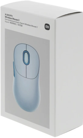 Мышь Xiaomi Wireless Mouse 3 синий оптическая 1200dpi silent беспров. BT/Radio USB для ноутбука 4but (BHR8914GL)